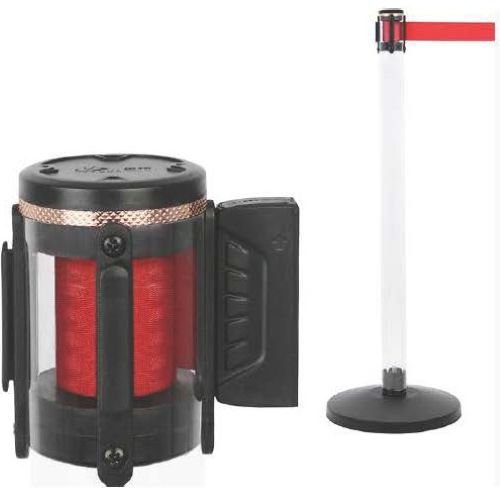 Clear Stanchions-Retractable Belt Barriers